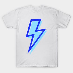 Blue Lightning Bolts Layered T-Shirt